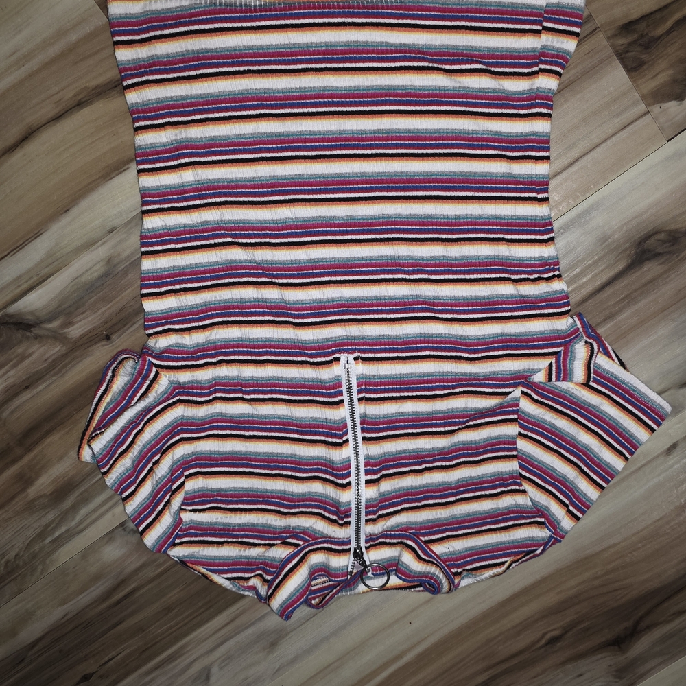 No Boundaries Multicolor Striped Blouse